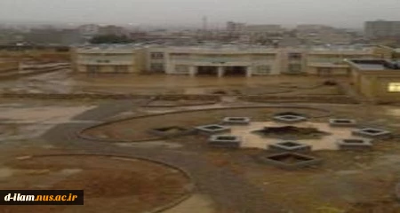 آب گرفتگی در اطراف خوابگاه دانشجویی 2