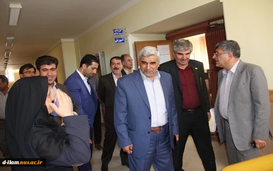 بازدید وزیر علوم و  استاندار از آموزشکده فنی و حرفه ای دختران ایلام 3