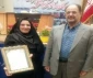 تقدیر ریاست دانشگاه فنی از خانم قنبری