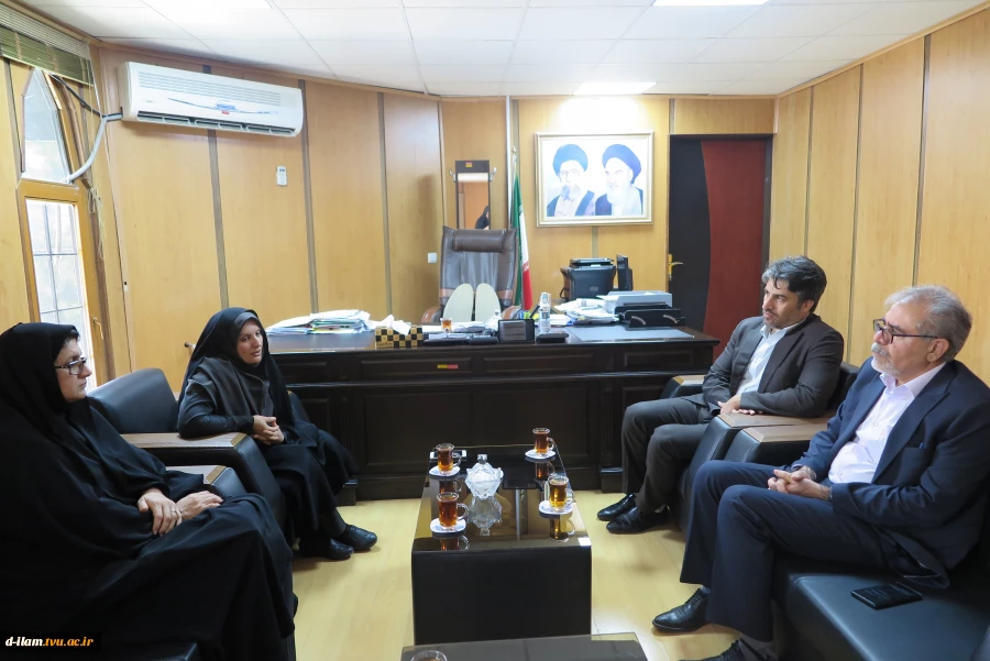 نشست و گفتگوی رئیس دانشگاه فنی و حرفه ای استان ایلام با رئیس سازمان صنعت،معدن و تجارت استان 2