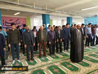 حضور امام جمعه ایلام در بین دانشجویان و کارکنان آموزشکده فنی پسران