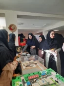 بازدید دانشجویان حسابداری دانشکده فنی و حرفه‌ای دختران ایلام از نمایشگاه هفته پژوهش 6
