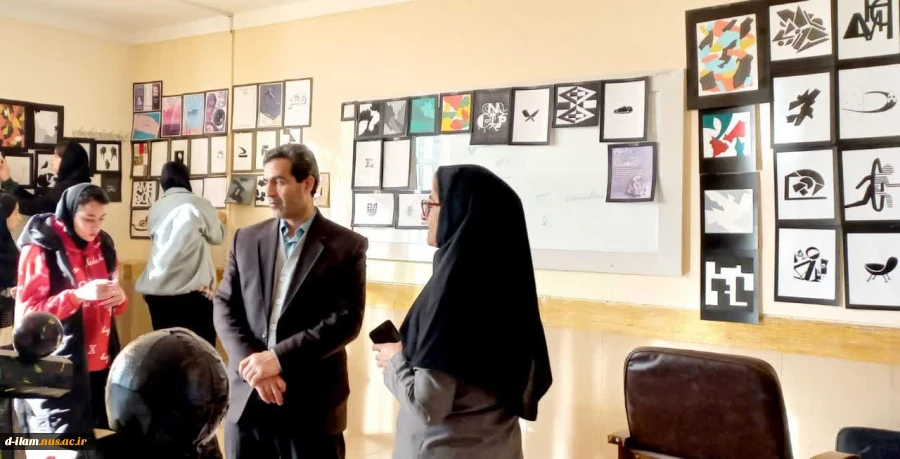 برپائی نمایشگاه دستاوردهای دانشجویان گرافیک دانشگاه فنی ایلام 8