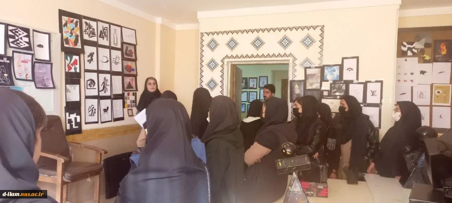 بازدید معاون آموزش و‌پروش و دانش‌آموزان رشته گرافیک شهرستان سیروان از دانشگاه فنی و حرفه‌ای استان ایلام 3