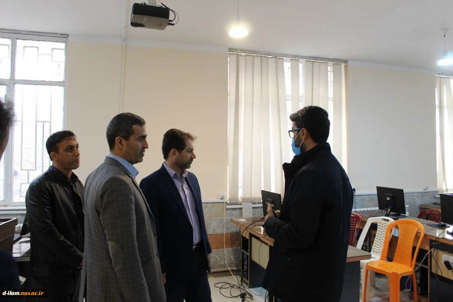بازدید رئیس سازمان مدیریت و برنامه‌ریزی استان ایلام  از آموزشکده فنی و حرفه ای  پسران  4