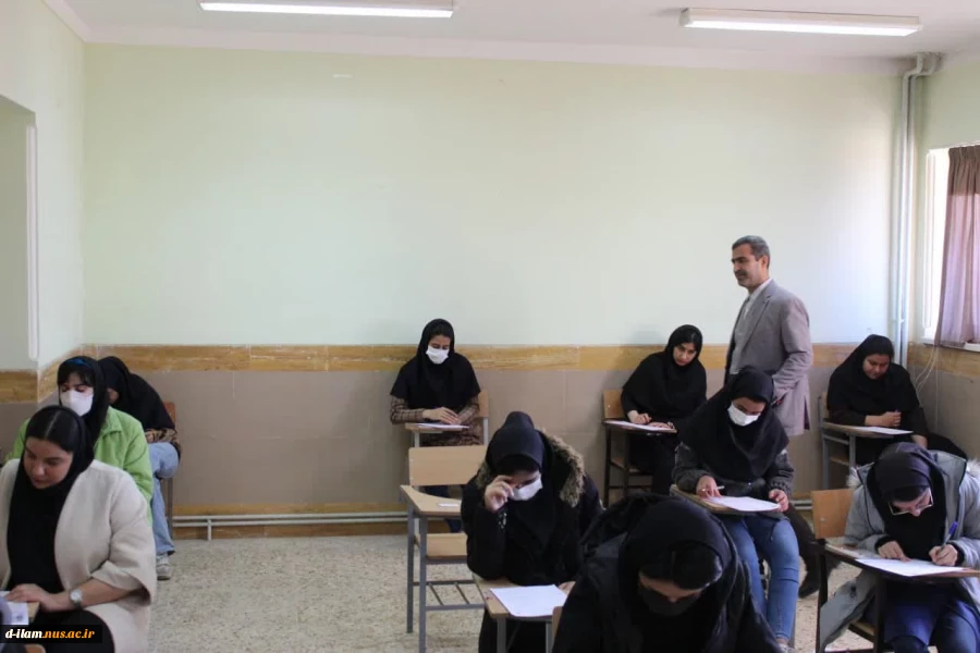 بازدید "محمد نظری" سرپرست دانشگاه فنی استان از حوزه امتحانات پایان ترم دانشجویان  5