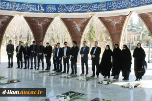 تجدید میثاق ریاست و کارکنان دانشگاه فنی و حرفه ای استان ایلام با امام و آرمانهای انقلاب در ایام الله دهه فجر 3