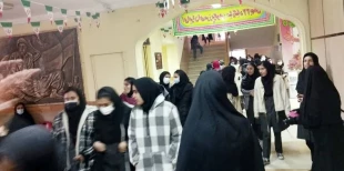 بازدید دانش آموزان مقطع متوسطه اول از واحد دختران دانشگاه فنی و حرفه ای استان ایلام 4