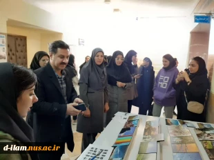 بازدید رئیس آموزشکده از ژوژمان پایان نیمسال اول 1403/1402 رشته گرافیک 2