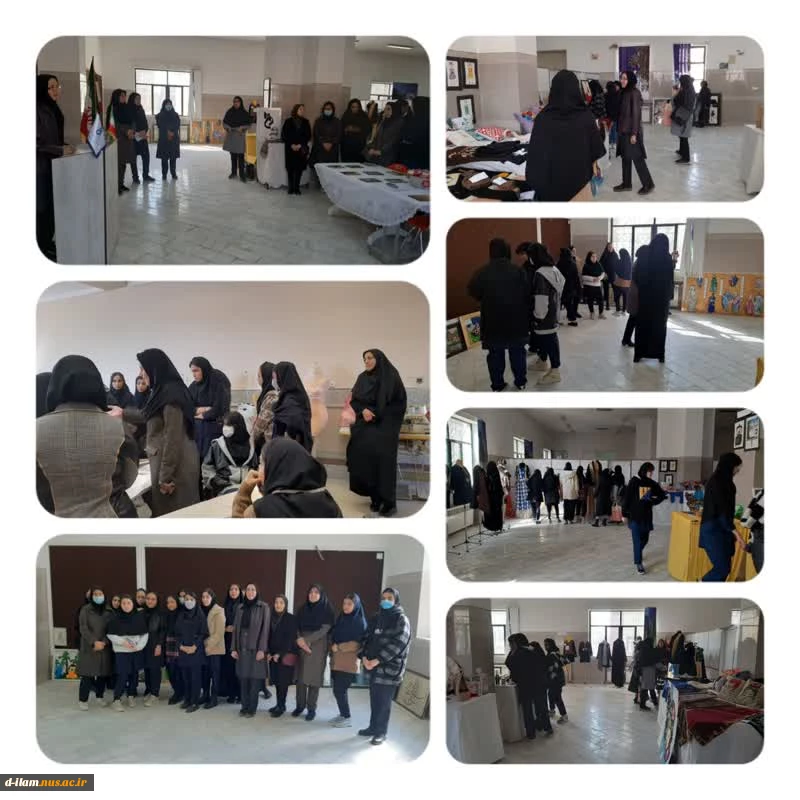 بازدید دانش آموزان هنرستان های دخترانه کوثر وعفاف شهر ایلام از آموزشکده دختران  2