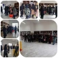 بازدید دانش آموزان هنرستان هنرهای زیبای شهر ایلام از نمایشگاه آثار هنری دانشجویان آموزشکده دختران