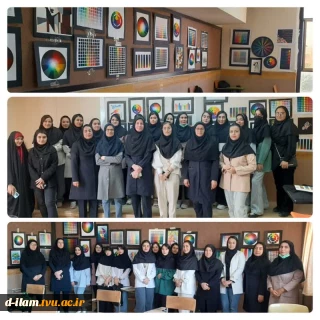 برگزاری ژوژمان پایان نیمسال دوم درس رنگ درهنرهای تجسمی دانشجویان کارشناسی طراحی لباس