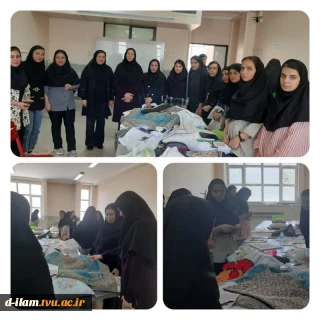برگزاری ژوژمان پایان نیمسال دوم درس سوزن دوزی سنتی مربوط به دانشجویان کاردانی طراحی ودوخت