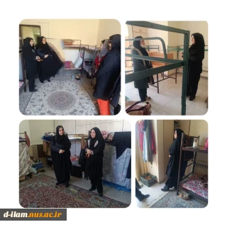 خانم دکتر هوشمند سرپرست آموزشکده ملی مهارت دختران و مسئول امور فرهنگی آموزشکده سه شنبه ،هفتم اسفندماه از خوابگاه دختران بازدید