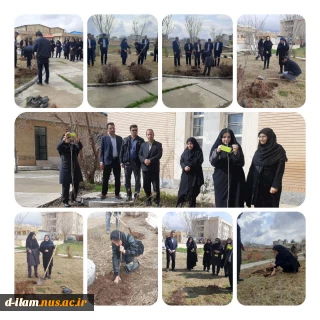 برگزاری مراسم درختکاری با عنوان یاد سبز درآستانه بزرگداشت روز شهدا