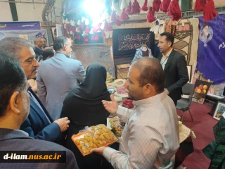  بازدید جناب آقای دکتر زمانی ریاست محترم دانشگاه ازغرفه دانشگاه ملی مهارت استان ایلام در روز دوشنبه ۸ اردیبهشت ماه.