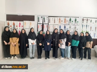 برگزاری ژوژمان پایان نیمسال دوم درس ارزش های خطی در طراحی لباس مربوط به دانشجویان کاردانی طراحی ودوخت