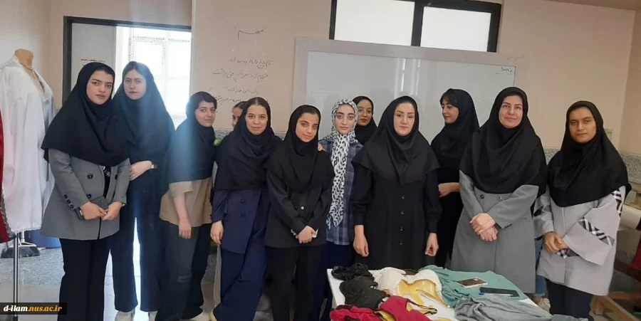 برگزاری ژوژمان پایان نیمسال دوم درس طراحی الگو و دوخت لباس راحتی 2